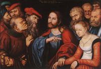 Lucas il Vecchio Cranach - Christ and the Adulteress